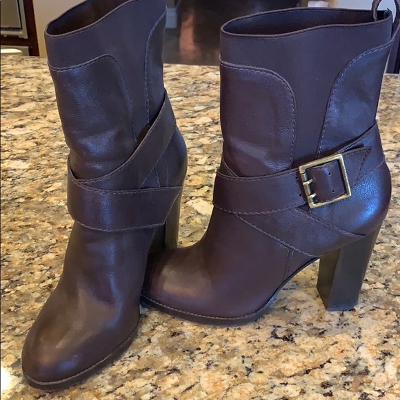 Juicy Couture Shoes - Brown high heeled boots 10M